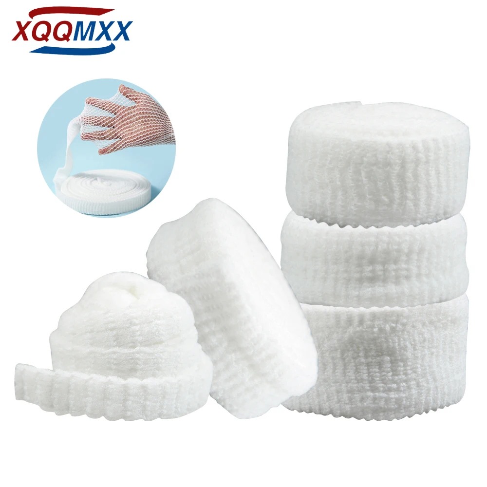 1Roll Elastic Net Wound Dressing Net Tubular Bandage Mesh Tubing Tubular Gauze Fix Breathable Bandage Retainer for Adults Wrist