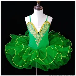 Professional Ballet Dress Girls Ballerina Dance Pancake Platter Dress Child Gymnastics Leotard Ballet Tutu Performance Costume