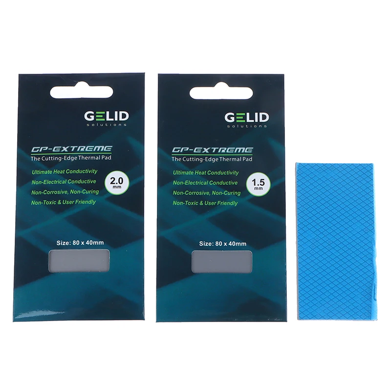 

GELID 15W MK Silicone Thermal Pad Reliable Heat Conductive Sheet for Graphics Card Processor Memory Efficient Cooling
