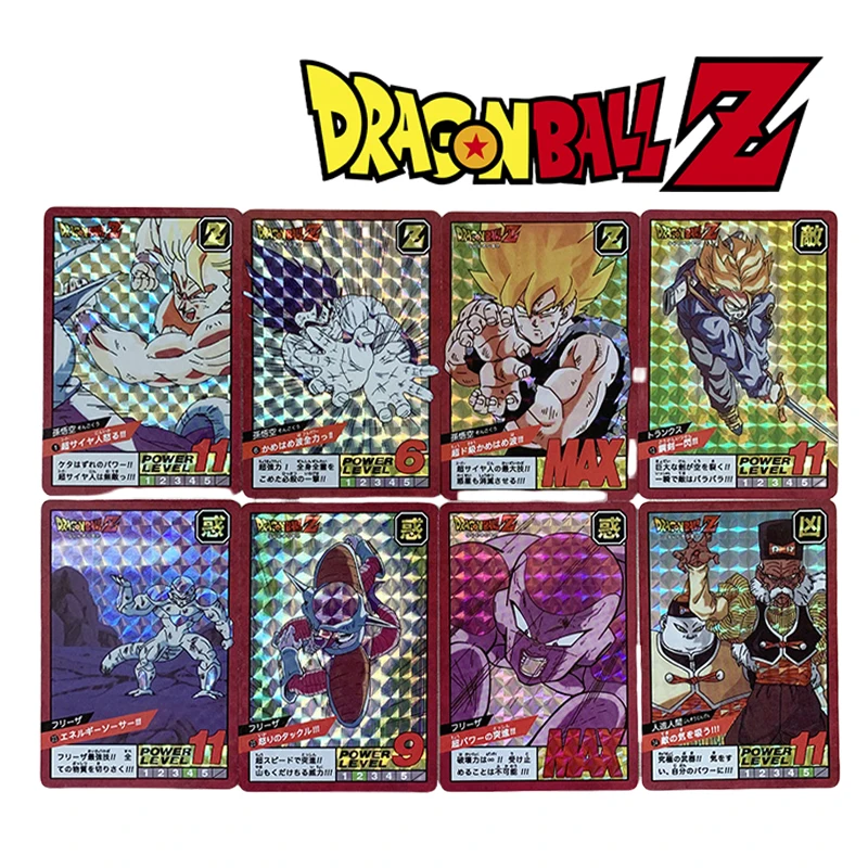 Dragon Ball Son Goku north Kaio Majin Buu Frieza DIY homemade grid flash card boy Toy collection Birthday Christmas gift