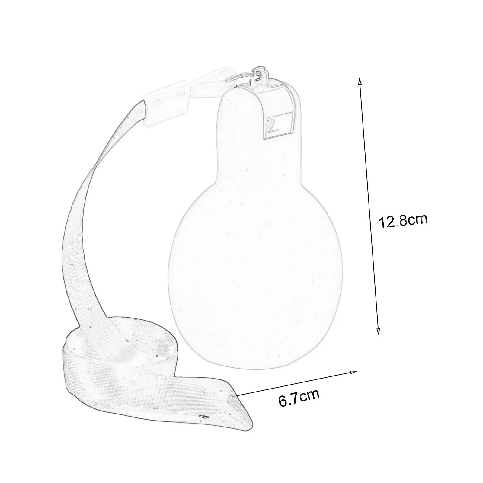 Sifflets à Main avec Lanière pour Entraînement, 2 Pièces