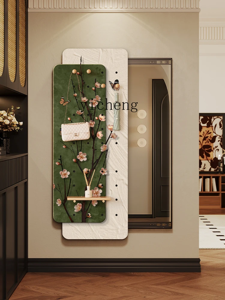 

entrance entrance hidden full-body mirror decorative painting hole plate push-pull invisible full-length mirror