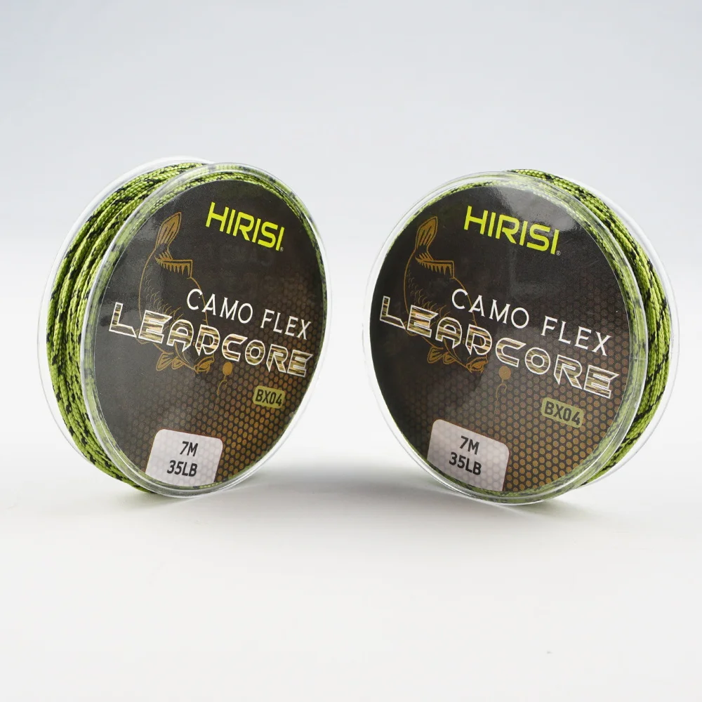 Hirisi BX04 2 Stück 7M 35LB Camo Leadcore Geflochtene Schnur für Hair Rig Herstellung Karpfenangelzubehör – Detail 4