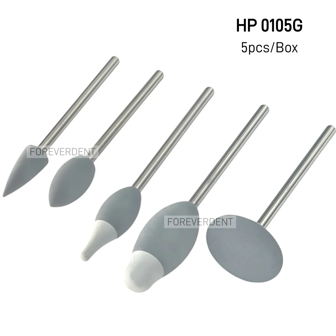 Dental Zirconium Production Edge Trimming Pre-polishing Scratch Removal Bur Rubber Resin Polishing Grinding Set