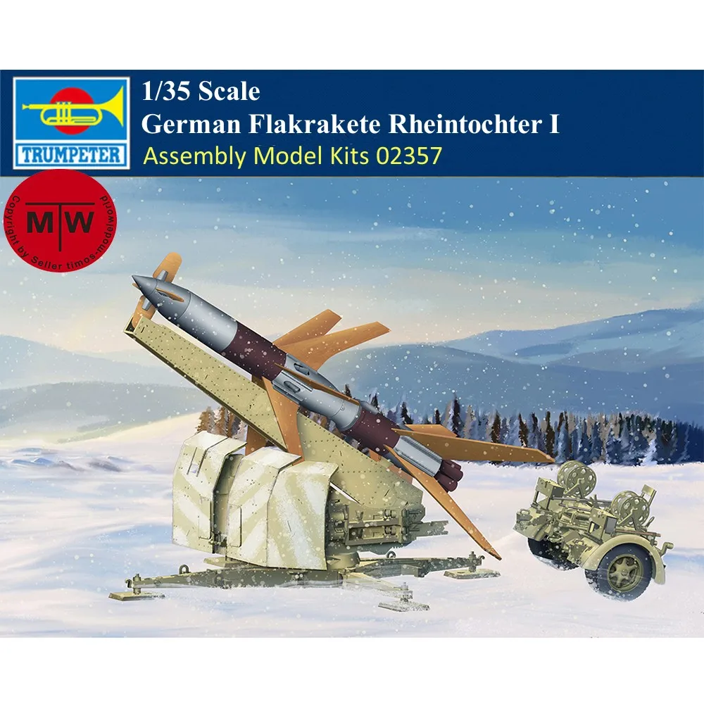 

Trumpeter 02357 1/35 Scale German Flakrakete Rheintochter I Military Plastic Assembly Model Kits