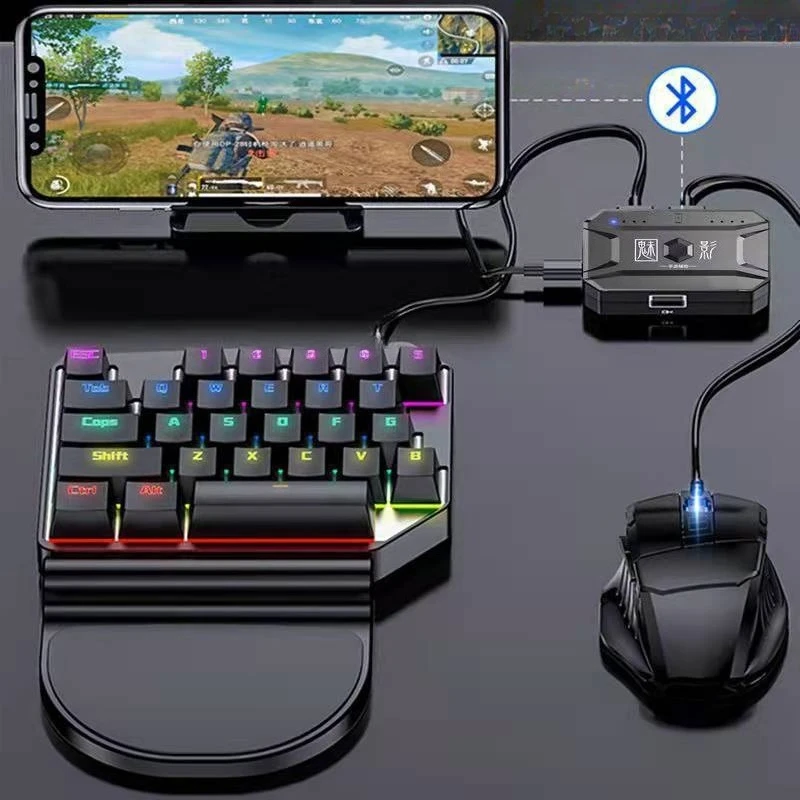 Eat chicken and press gun to assist burst keyboard, reverse war ace mouse set Bluetooth connection