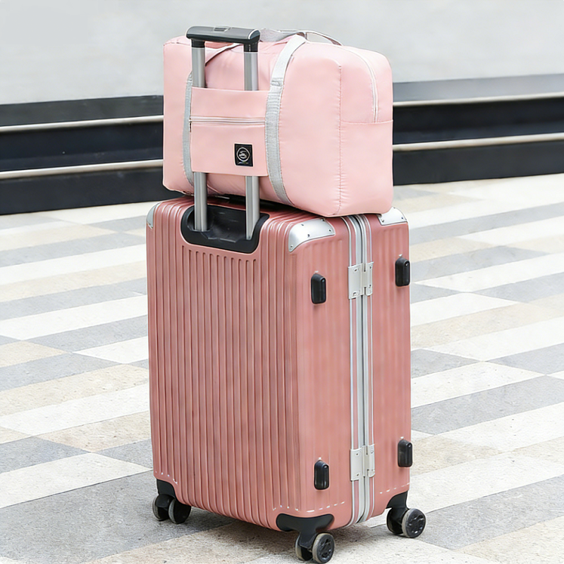  Expandable Travel Luggage Bag Foldable Lightweight Tote with Luggage Handle Sleeve for Trip Commute 