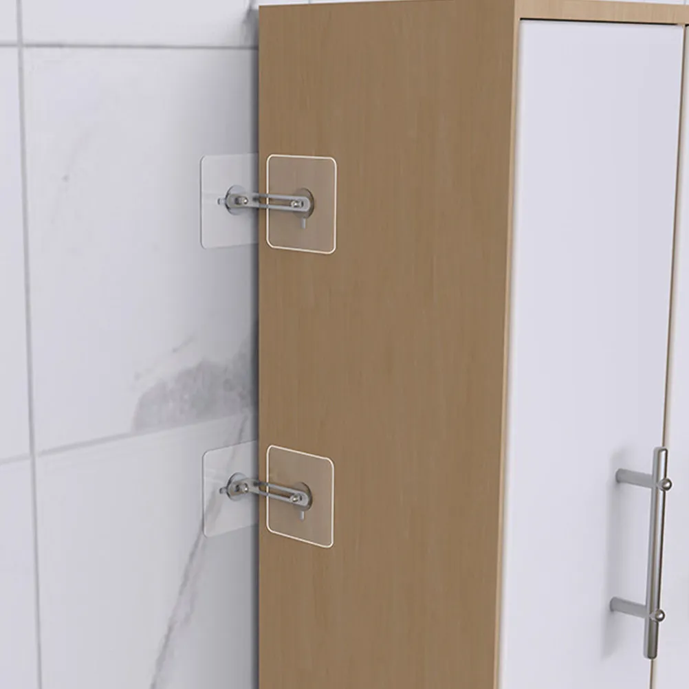 

6 шт. антискользящих фиксаторов для мебели, прочные настенные крепления для защиты от опрокидывания, для шкафов, полок, комодов, набор для защиты детей