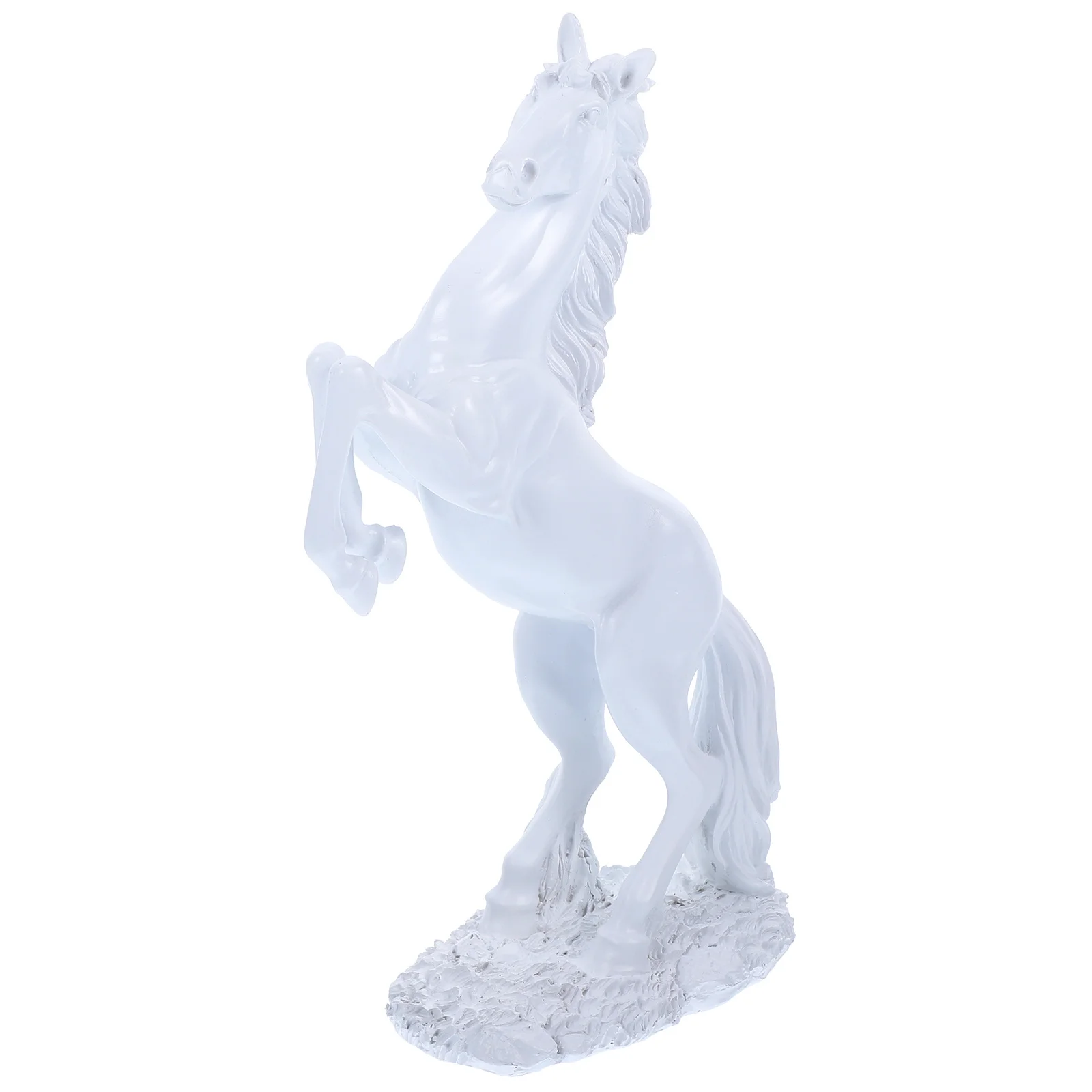 

Horse Statue Resin Decorative Standing Sculpture Horse Ornament for Home Study Office Simulation Animal Model