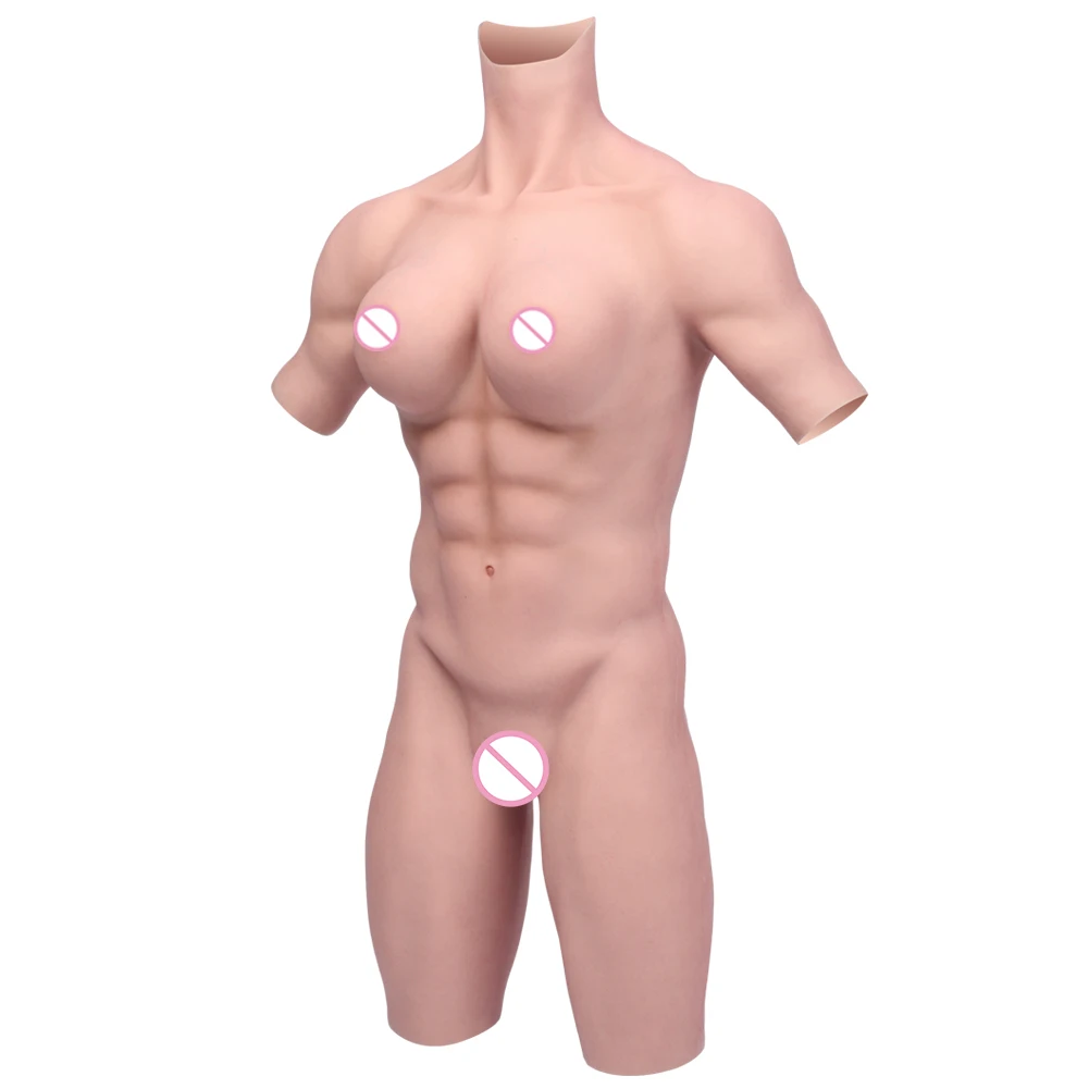 Eyung 8TH GEN Fake Belly Muscle Muscle Suit Crossdresser Realistic Silicone Male Muscle Transgender Cosplay D CUP