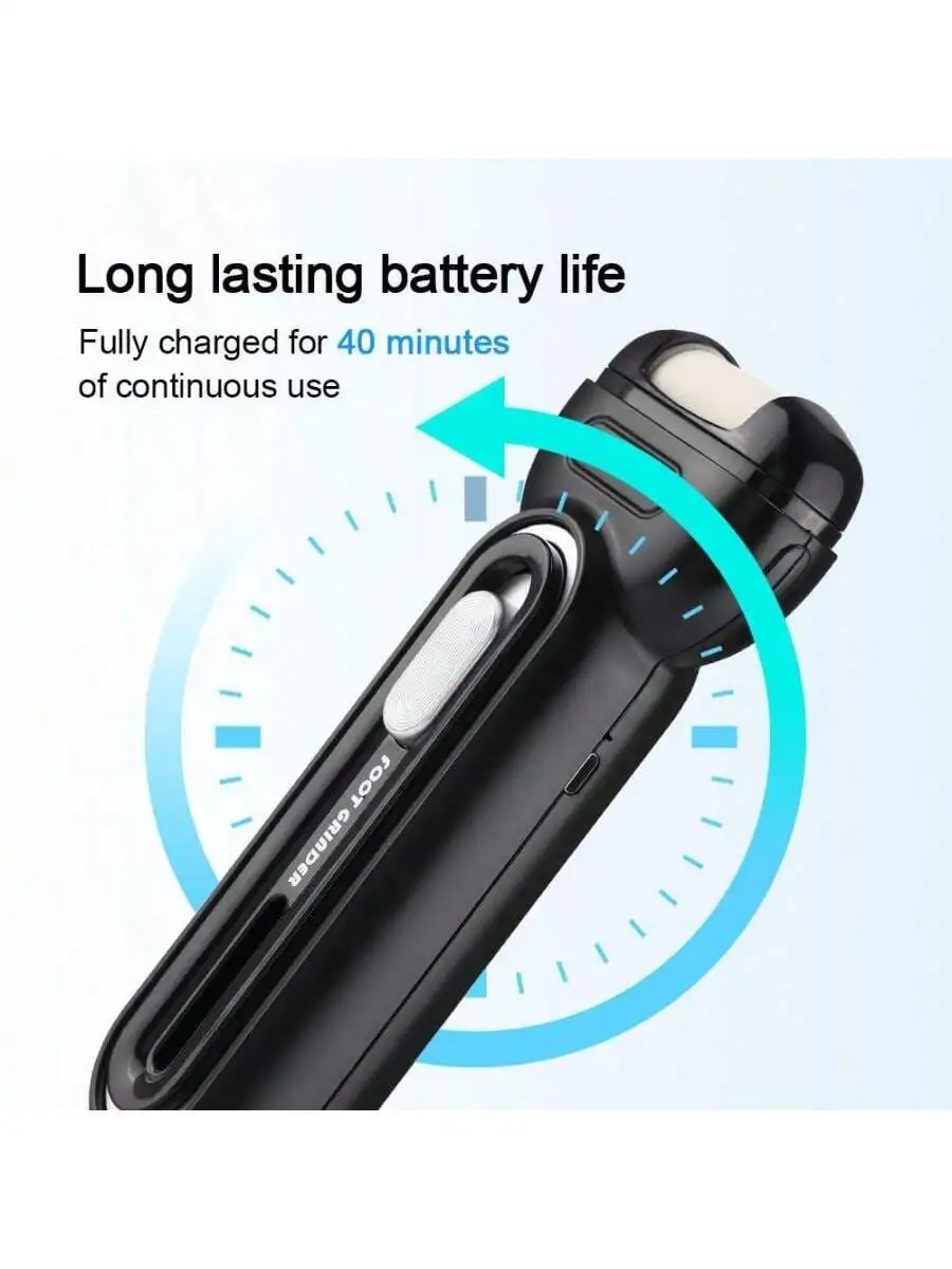 Herramientas de pedicura de molienda recargables por USB, Lima para pies, eliminador de callos, cuidado de la piel del pie