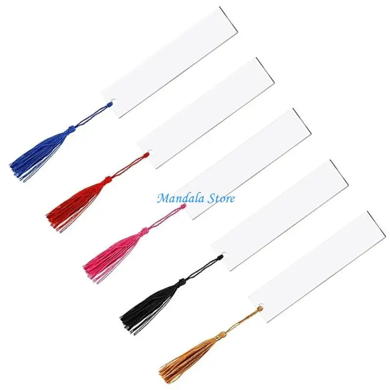 

U2JC Clear Blank Acrylic Bookmarks for Book Lovers Customizable Designs Blank Card