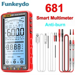 Aneng 681 pro 6000 count wiederauf lad bares digitales Smart-Multimeter berührungs lose Spannung AC/DC-Spannungs messer LCD-Bildschirm Strom tester