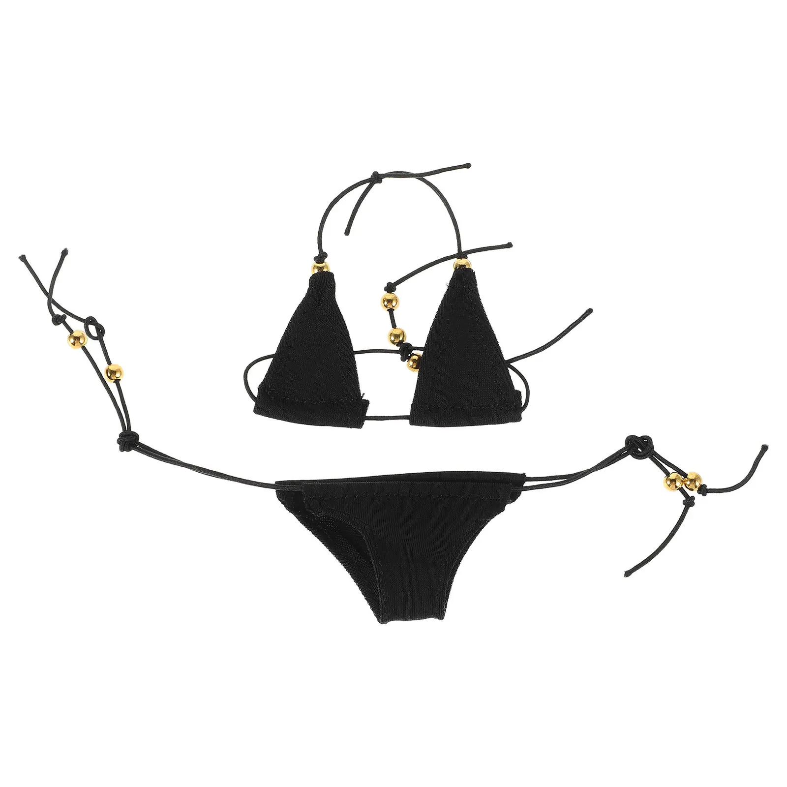 1 set badpak-outfitset schattige bikini voor actiefiguur zomervakantie kleding kinderen diy accessoires miniatuur strandkleding