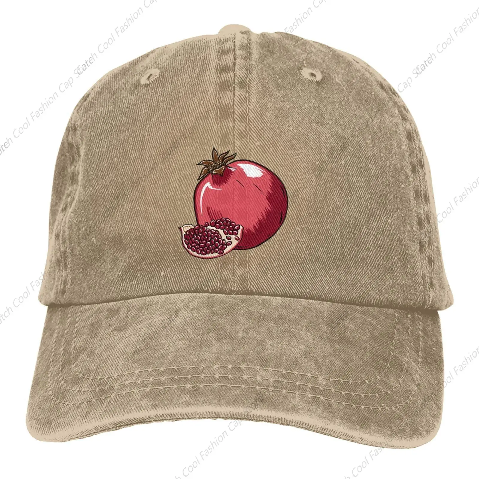 Pomegranate Pattern Baseball Cap Golf Dad Hat Adjustable Original Classic Washed Cotton Hat for Men Women Sports Outdoor Travel