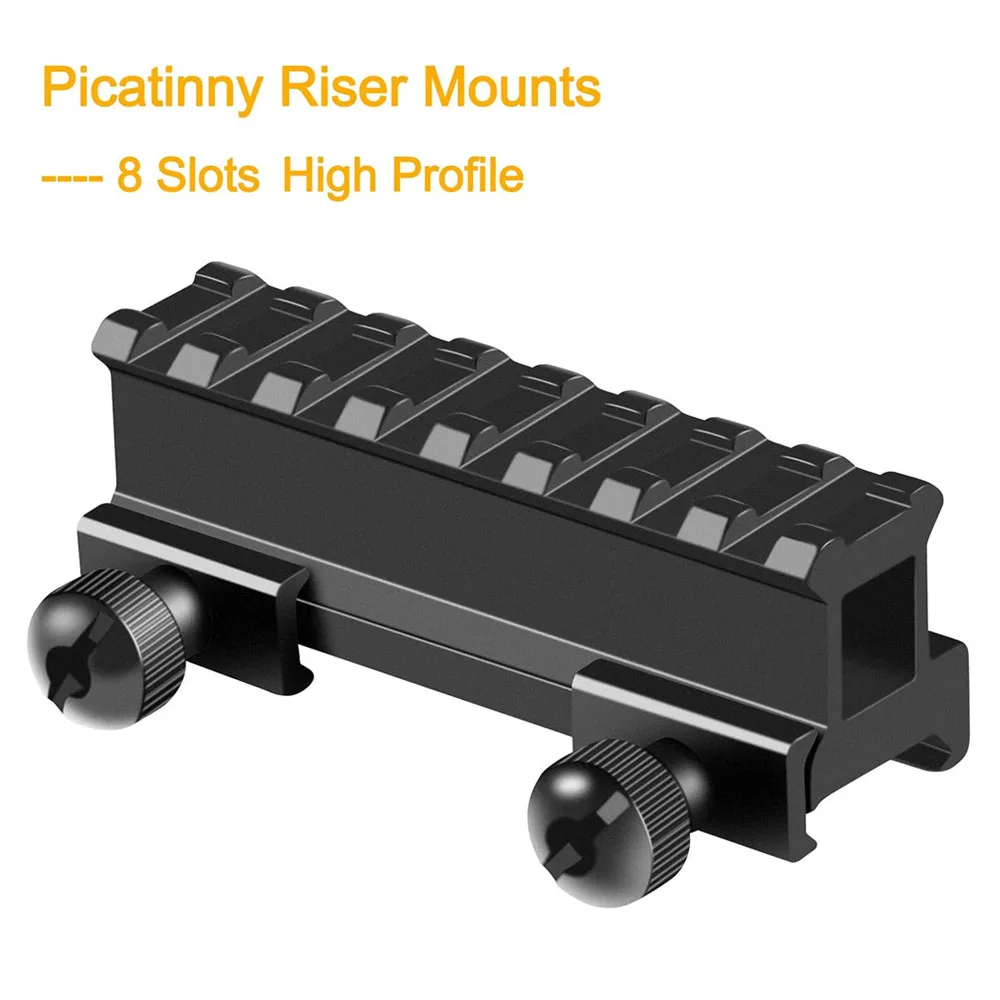 Soporte elevador Picatinny multi-ranura para miras ópticas tácticas - imagen 3