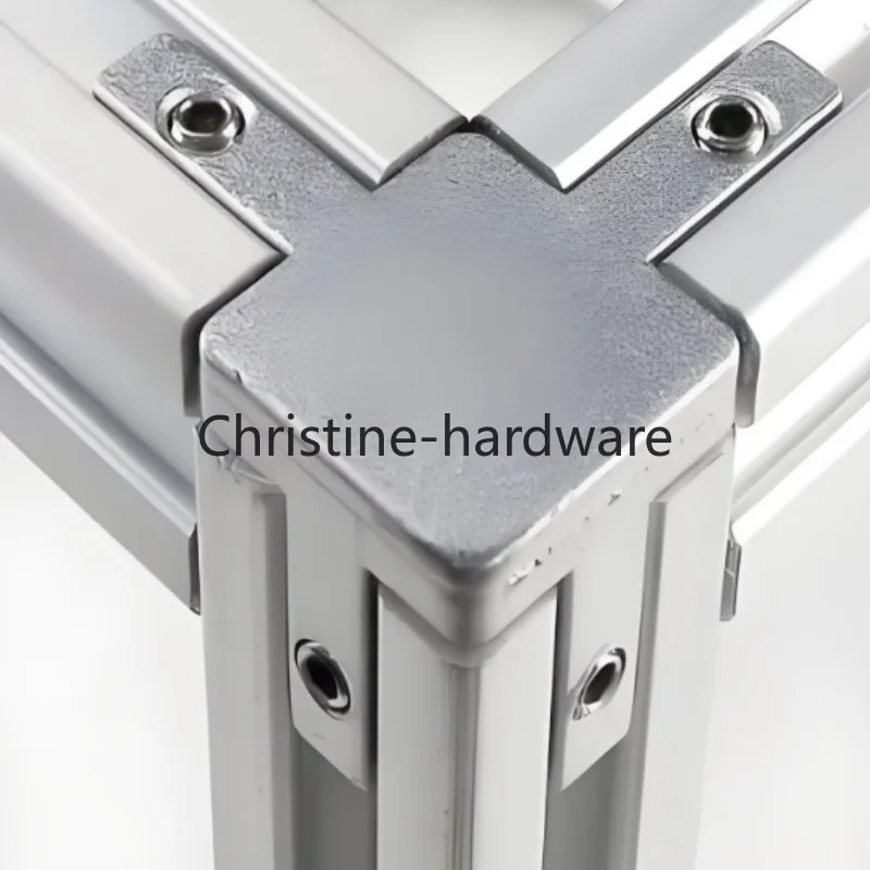 

8Pcs 3-Way Endtt For European Standard Aluminum Extrusion Profile 2020 3030 1515 Series Slot With Screws