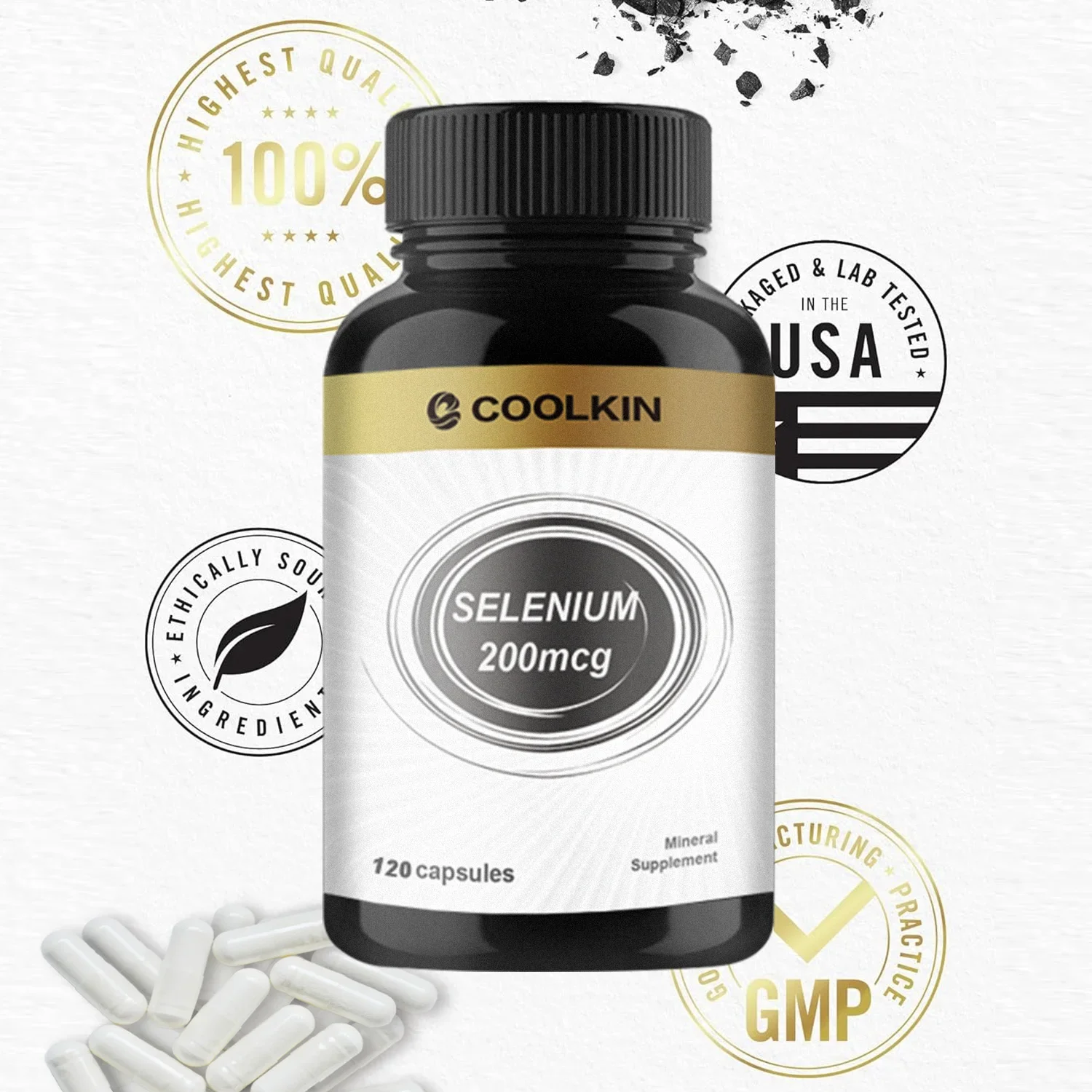 Selenium 200mcg - Boosts Immune System, Boosts Energy Levels, Thyroid Support