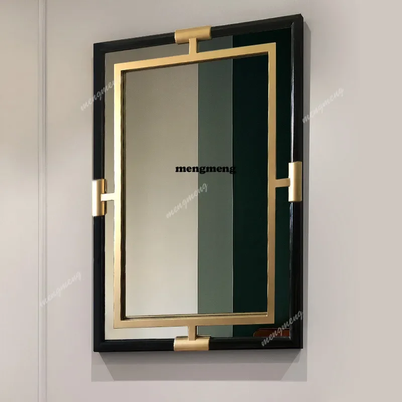 New design Simple Modern Nordic Entrance Mirror Bathroom Dressing Mirror Bedroom Wall Hanging Art Deco Environment