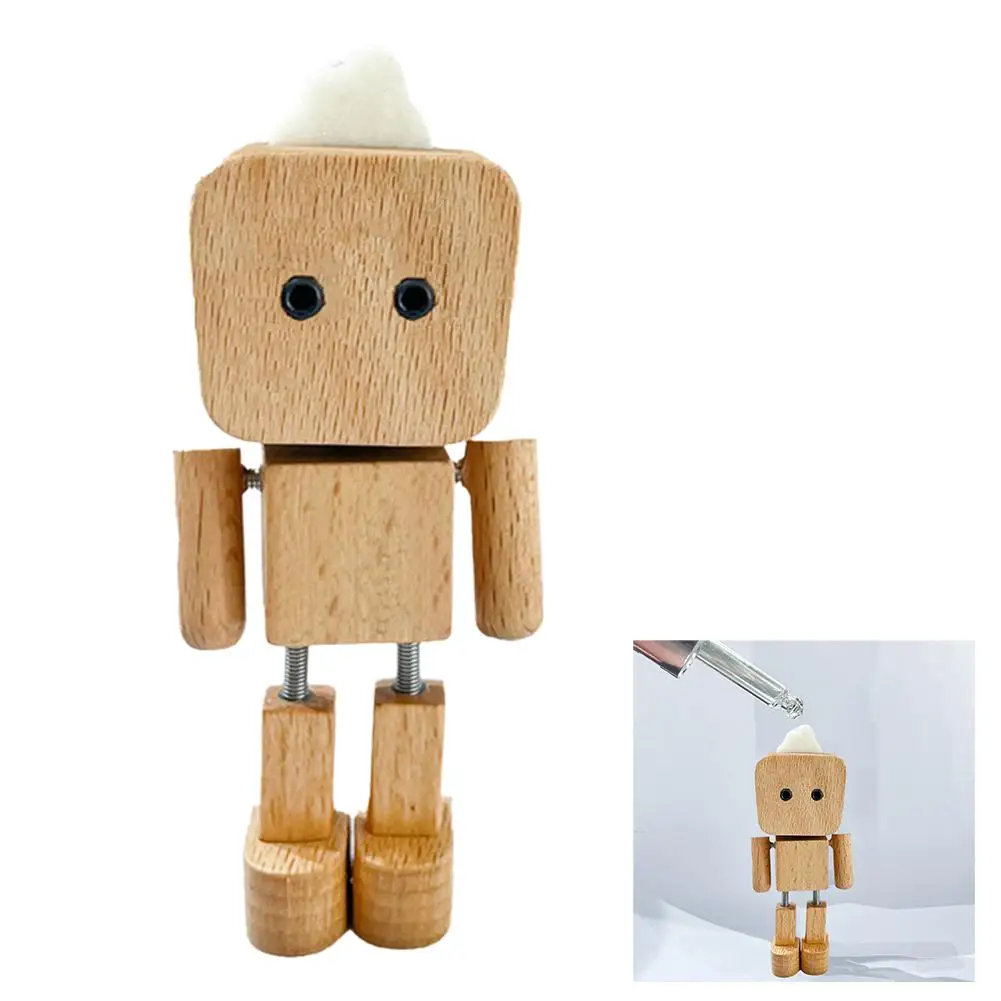 

Shaking Car Robot Wooden Man Leg-shaking Robot Car Dashboard Shaking Vent Decor Air Aromatherapy Vent Creative Clip Decor A F1Q0