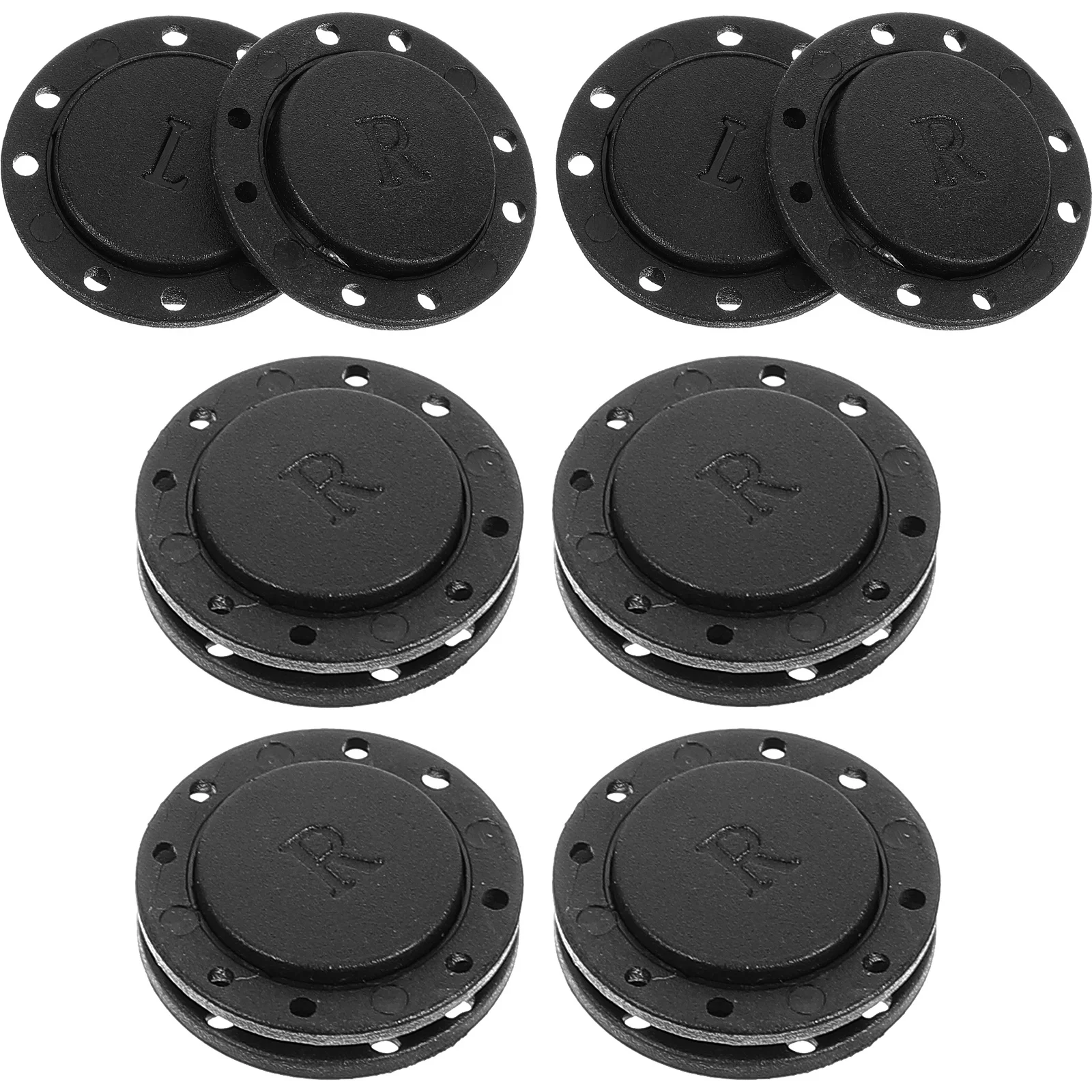 

6 Pairs Magnet Buttons Smooth Surface Clothes Magnetic Buckle Unique Design Invisible Snaps Windbreaker Clothing