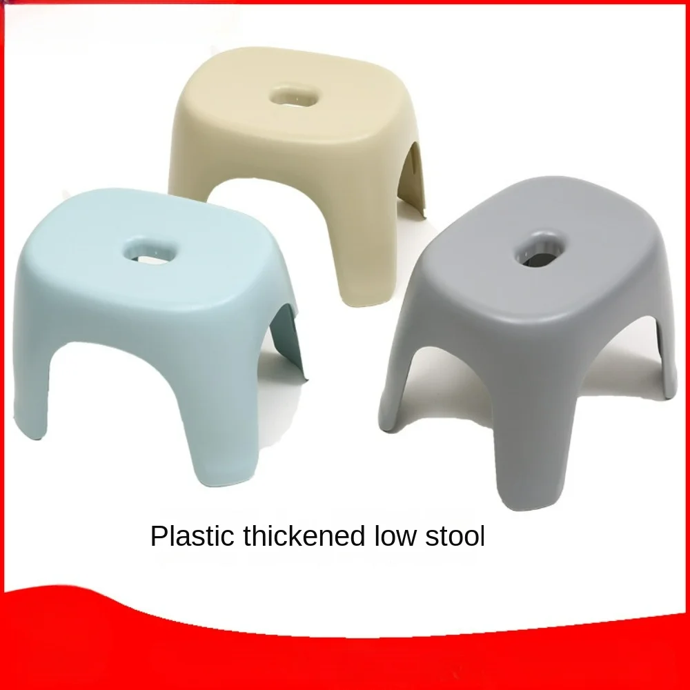 Explosion plastic thickened short stool can be stacked bench entry shoes stool household small stool children bathroom stools