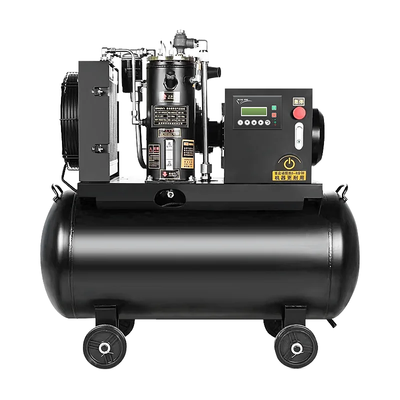 Factory wholesale price 4kw 140L silent screw air compressor, low noise, high pressure, for pneumatic tools