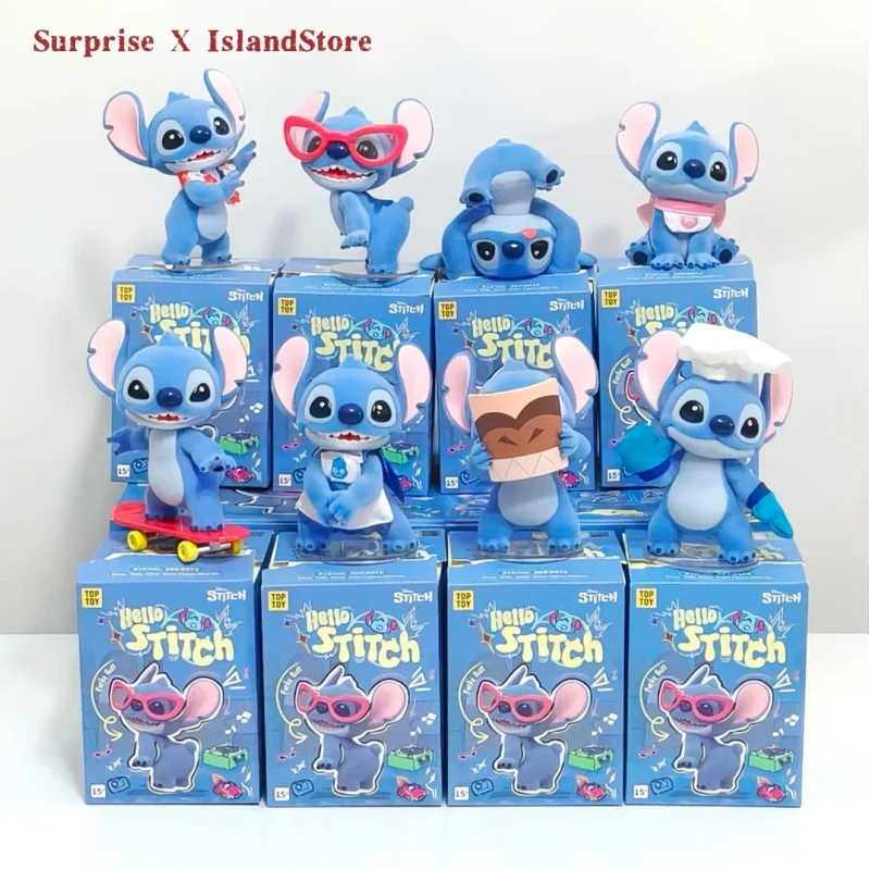 

Toptoy Genuine Stitch Hello Stitch Series Blind Box Peripheral Cute Trendy Toy Figurines Holiday Commemorative Gift Toys