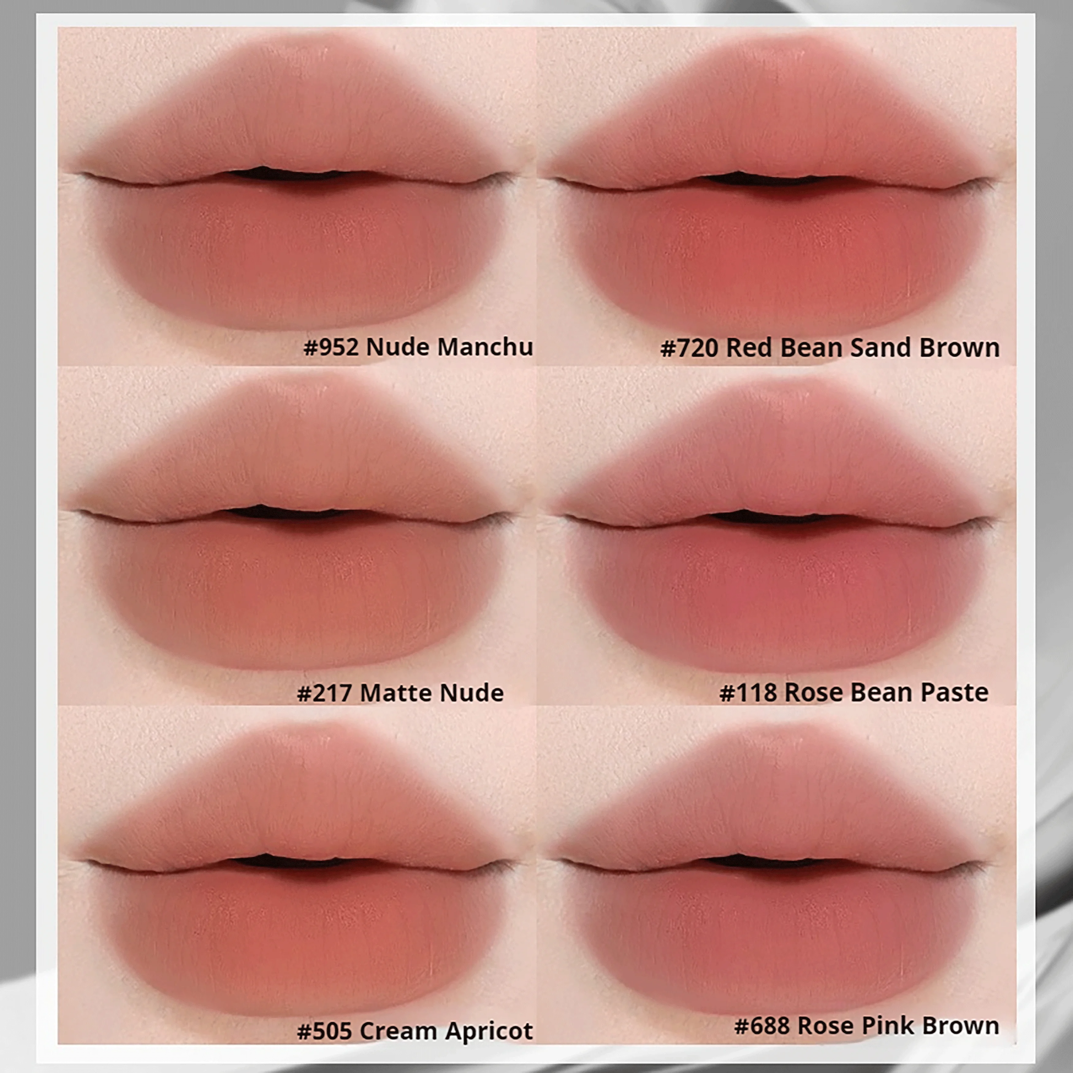 NOVO Batom à prova d'água, resistente ao suor, com acabamento colorido, macio e fosco, sem transferir