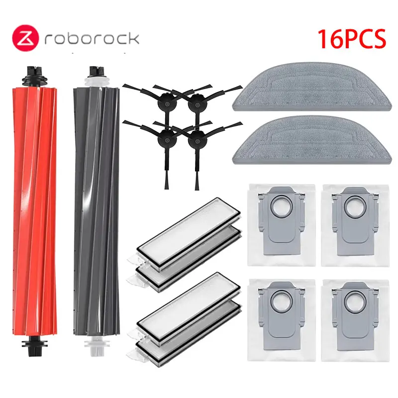 Roborock S8 MaxV Ultra Accessoires Robotstofzuiger Hoofdzijborstel Hepa Filter Mop Stofzakken Reserveonderdelen