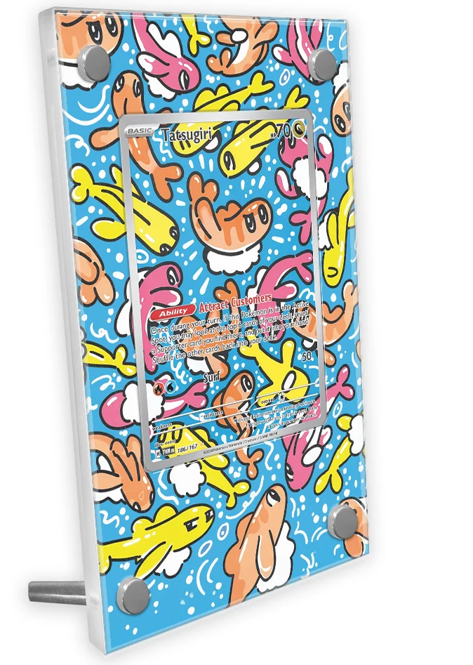 

Tatsugiri SV6 Anime Card Extended Art Display Case Collection Card Extended Painting Psa Display Rack Excluding