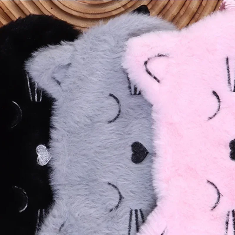 

Cute Cartoon Cat Sleep Mask Eye Sort Bandage Plush Blindfold Cover Sleeping For Girl Women Nap Night Animal Eyepatch