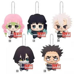 Cute Anime Demon Mitsuri Kanroji Muichiro Tokito Kyojuro Rengoku Plush Keychain Kids Stuffed Toys Small Pendant For Children