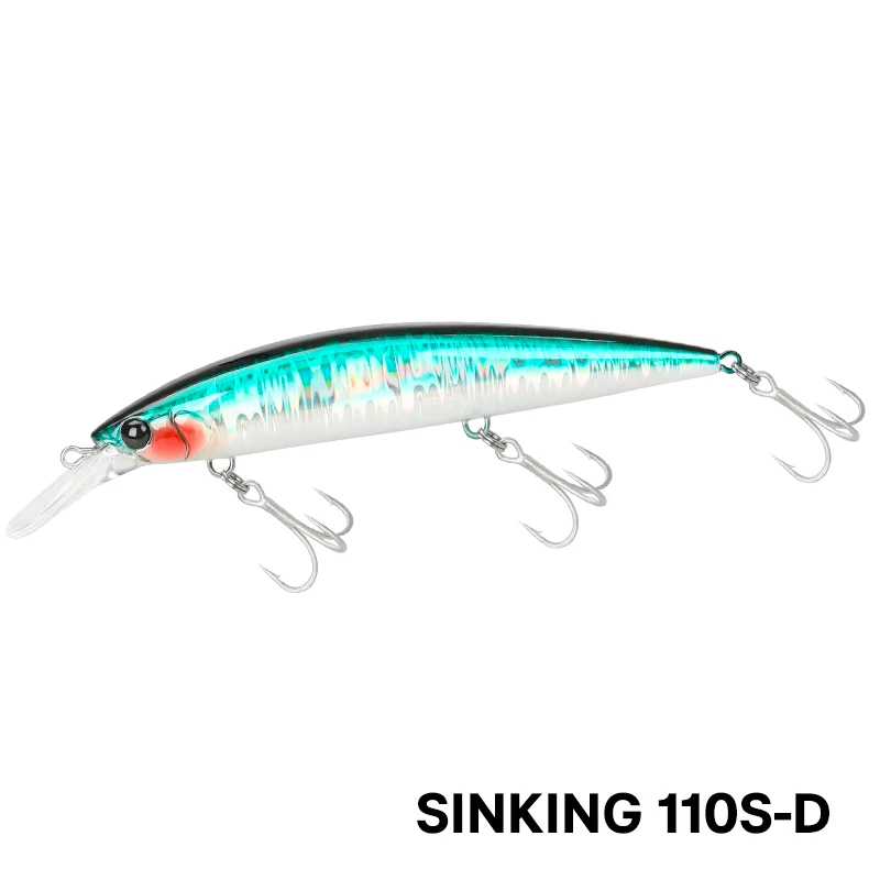 TSURINOYA 110mm 37g Sinking Minnow Max 80m Long Casting Angelköder Meeresangeln Künstlicher harter Köder WIZARD 110S Jerkbait Köder
