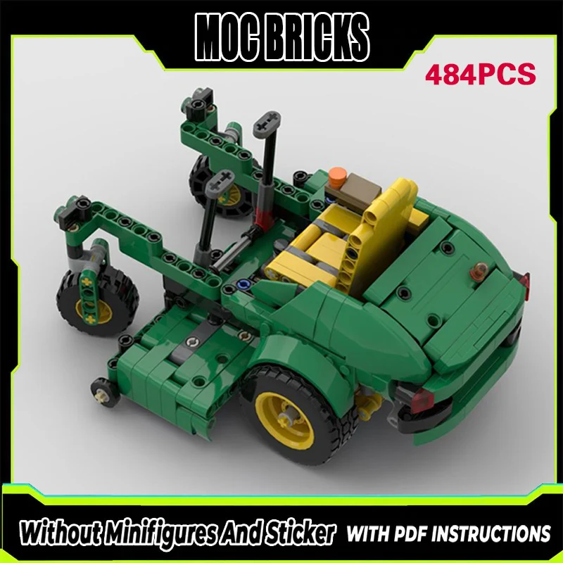 

City Car Model MOC Building Bricks Classic Zero-Turn Mower Modular Technology Gifts Holiday Assemble Children Toys Suit