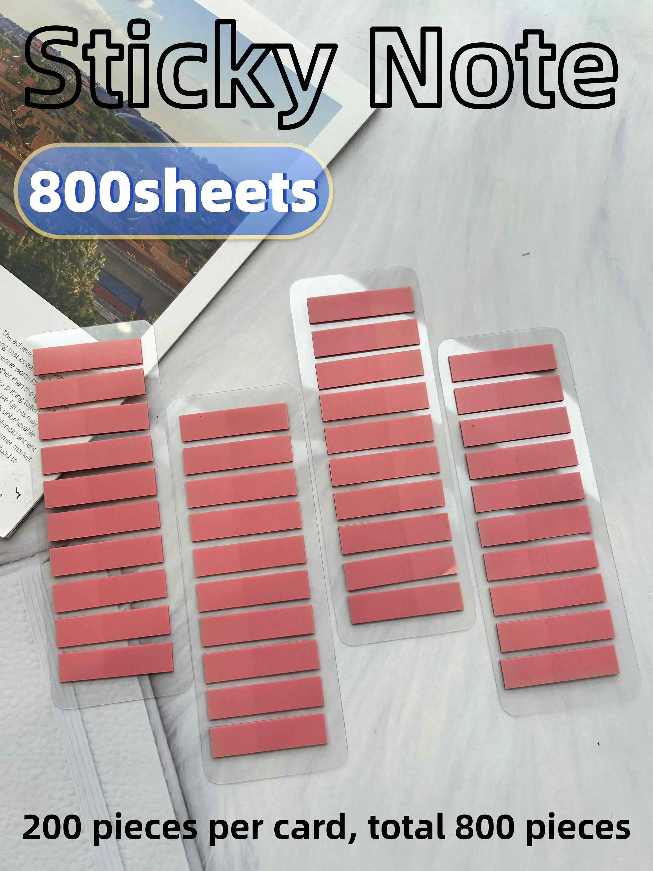 800 Sheets Sticky Note Transparent Sticky Note Index Tabs Arrow Flags for Page Marker Planner Stickers Office School