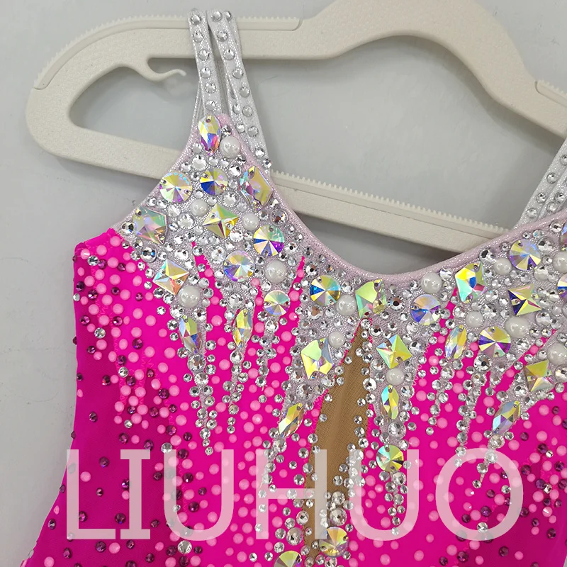 LIUHUO Rhythmic Gymnastics Leotard Competitive Cheerleading Performance For Children