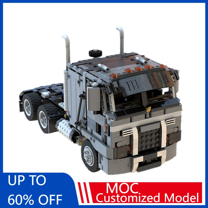 

1234 PCS MOC City Engineering Flat Top Truck Model Technology Building Block Creative For Children Popular Christmas Toys Gifts