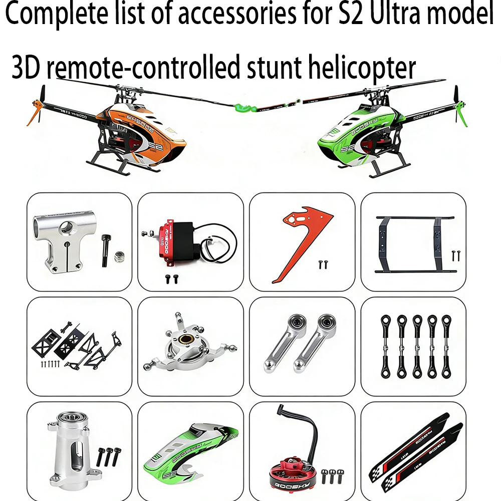 S2 Ultra001 model airplane 3D remote control stunt helicopter accessories complete list, intelligent self assembly is more fu