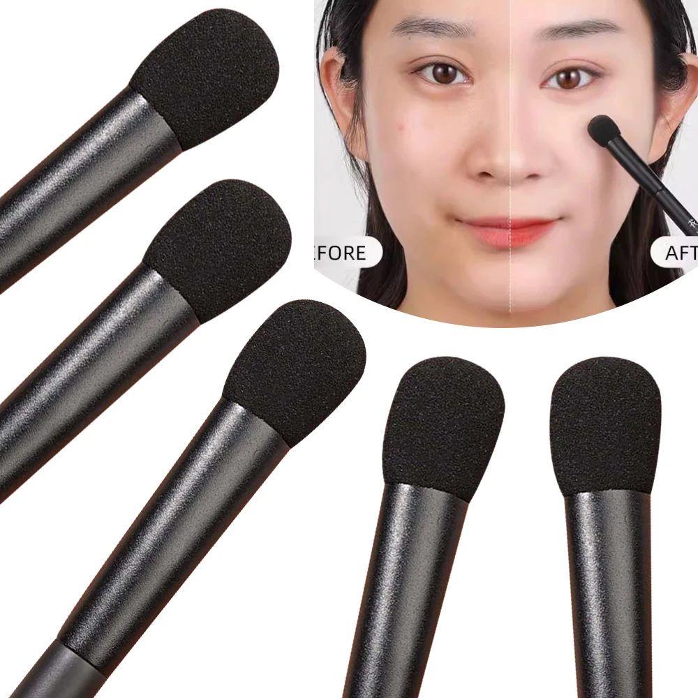 Soft Sponge Concealer Brushes Double-sided Microphone Design Cover Blemishes for Blending Makeup Face Contouring Makeup Brushes