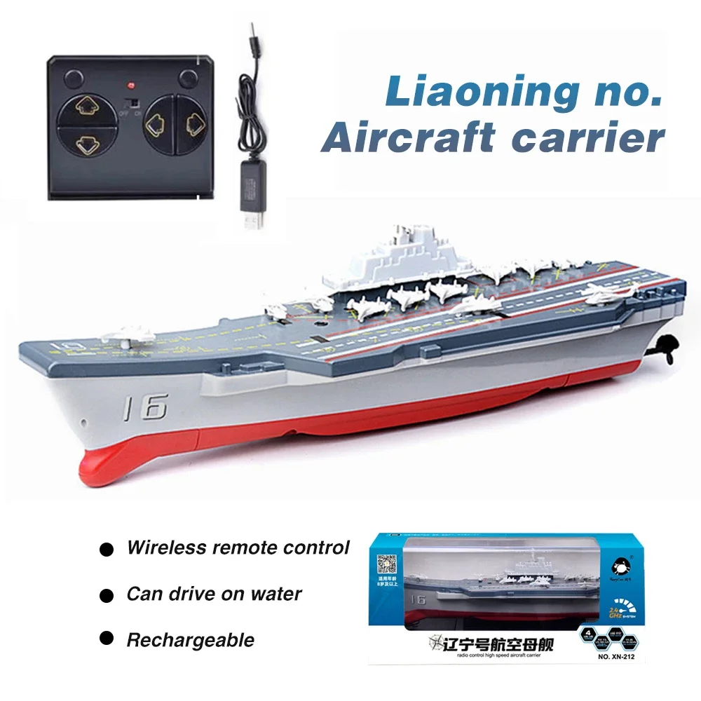 2.4g mini porta-aviões marinho rc barco modelo crianças brinquedo jogo aquático elétrico sem fio barco de controle remoto crianças brinquedos presentes