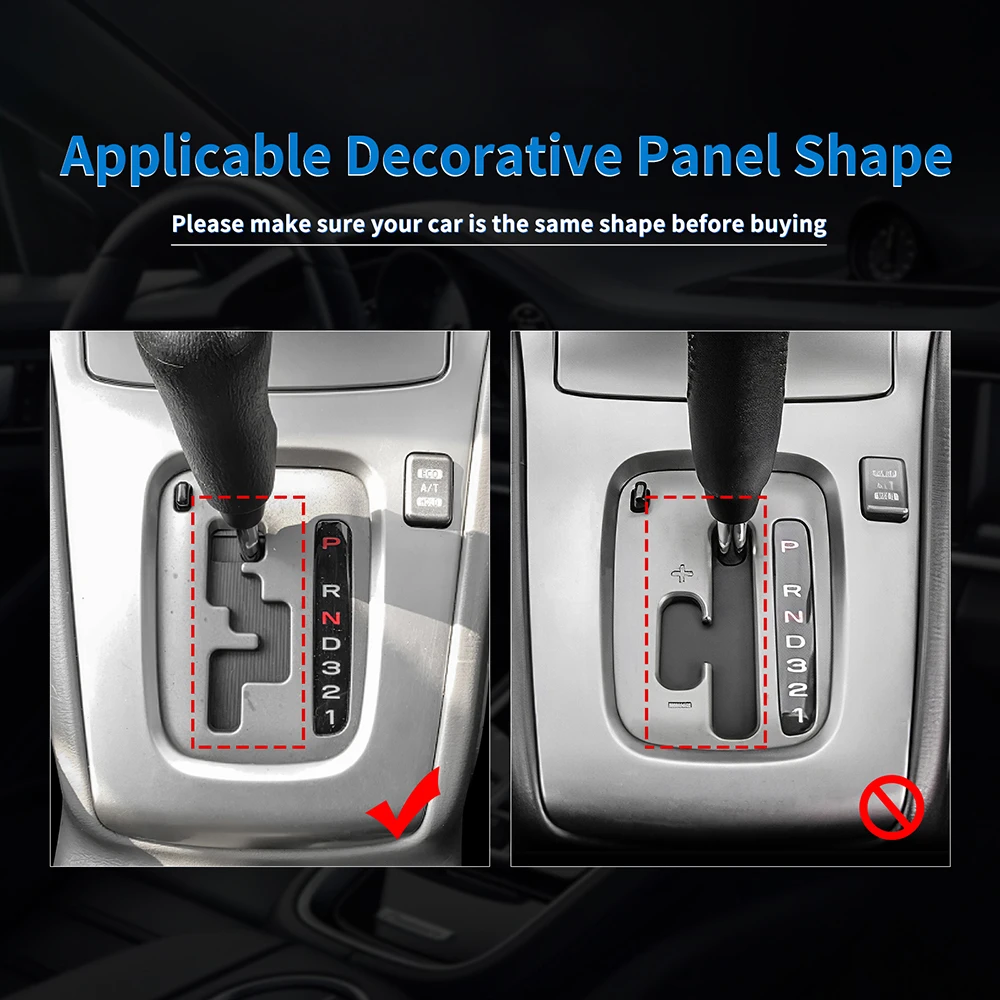 Real Soft Carbon Fiber Sticker For Subaru Impreza 2005 2006 2007 Gear Shift Panel Outlet Vent CD Frame Interior Accessories - view 4