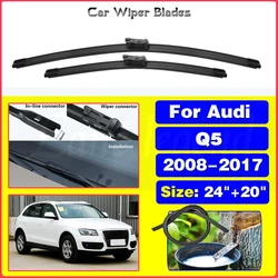 Wiper Front Wiper Blades For Audi Q5 2008 2009 2010 2011 2012 2013 2014 2015 2016 2017Windshield Windscreen Front Window 24