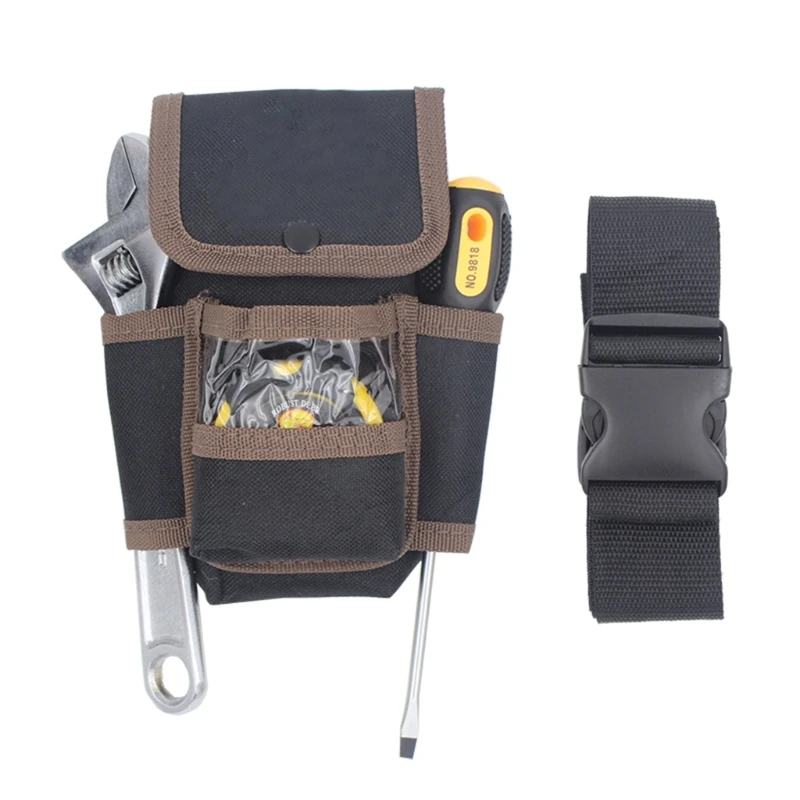 Electrician Tool Pouch Waist Bag Multi-function Screwdriver Hammer Wrench G32A