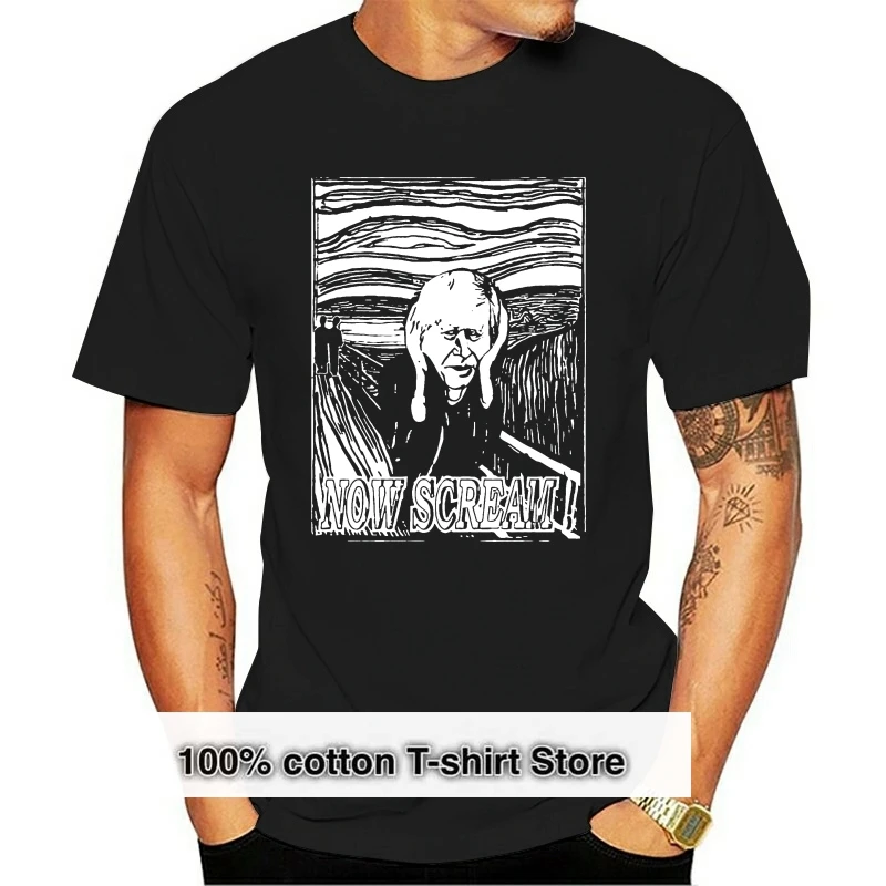 Mens T Shirt Boris Johnson PM Edvard Munch The Scream Brexit Remoaner Revoke