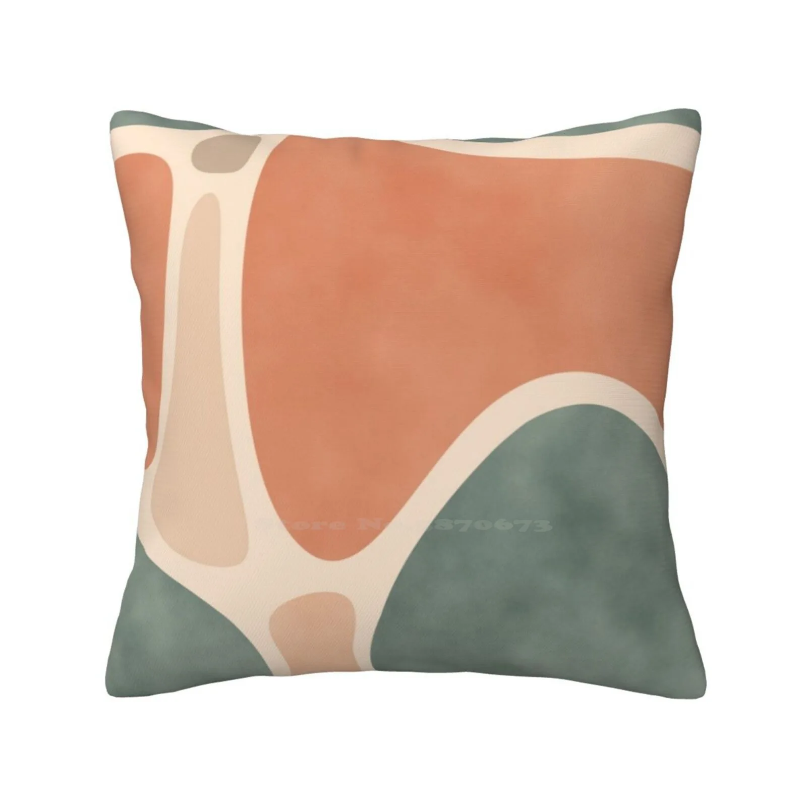 Earth Tones Shapes Home Sofa Car Cushion Cover Pillowcase Organic Shapes Clay Tones Earth Tones Terracotta Tones Muted Tones