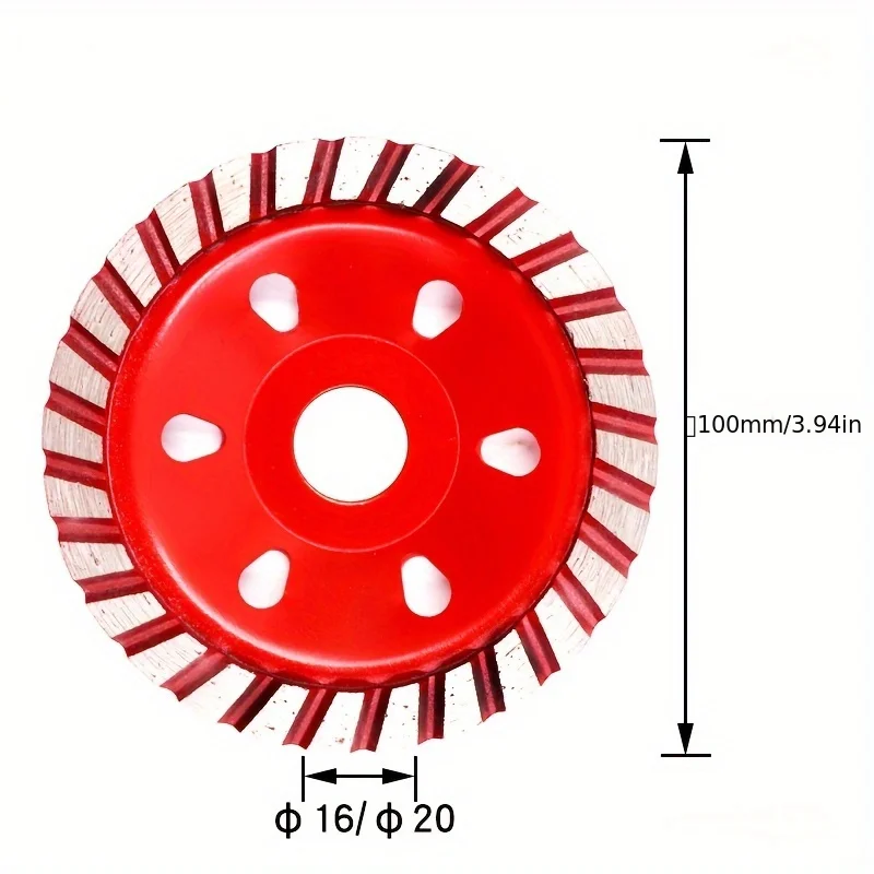 1 قطعة عجلة طحن الماس السميكة لطاحونة الزوايا والخرسانة والأسمنت والرخام والحجر عجلة كأس طحن الأرضية #2