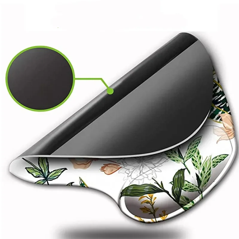 Ergonomische Muismat Met Polssteun Siliconen Antislip Deskpad Polssteun Onder Hand Kantoor Computer Mousepad Bureau Mat