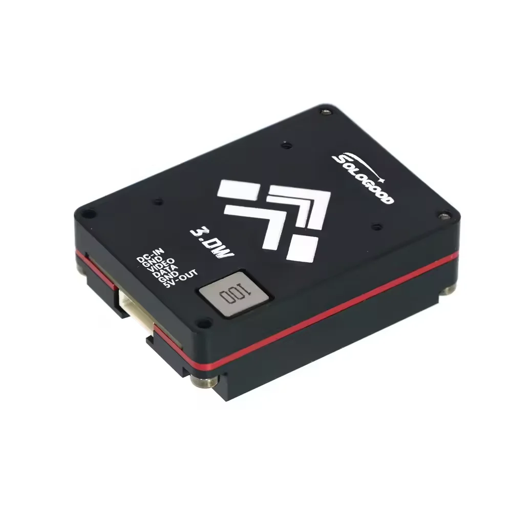 Sologood 5.8G 64CH Long Range VTX 3W 25mW/400mW/800mW/1500mW/3000mW/Pit Mode FPV Transmitter for RC FPV Drone Parts