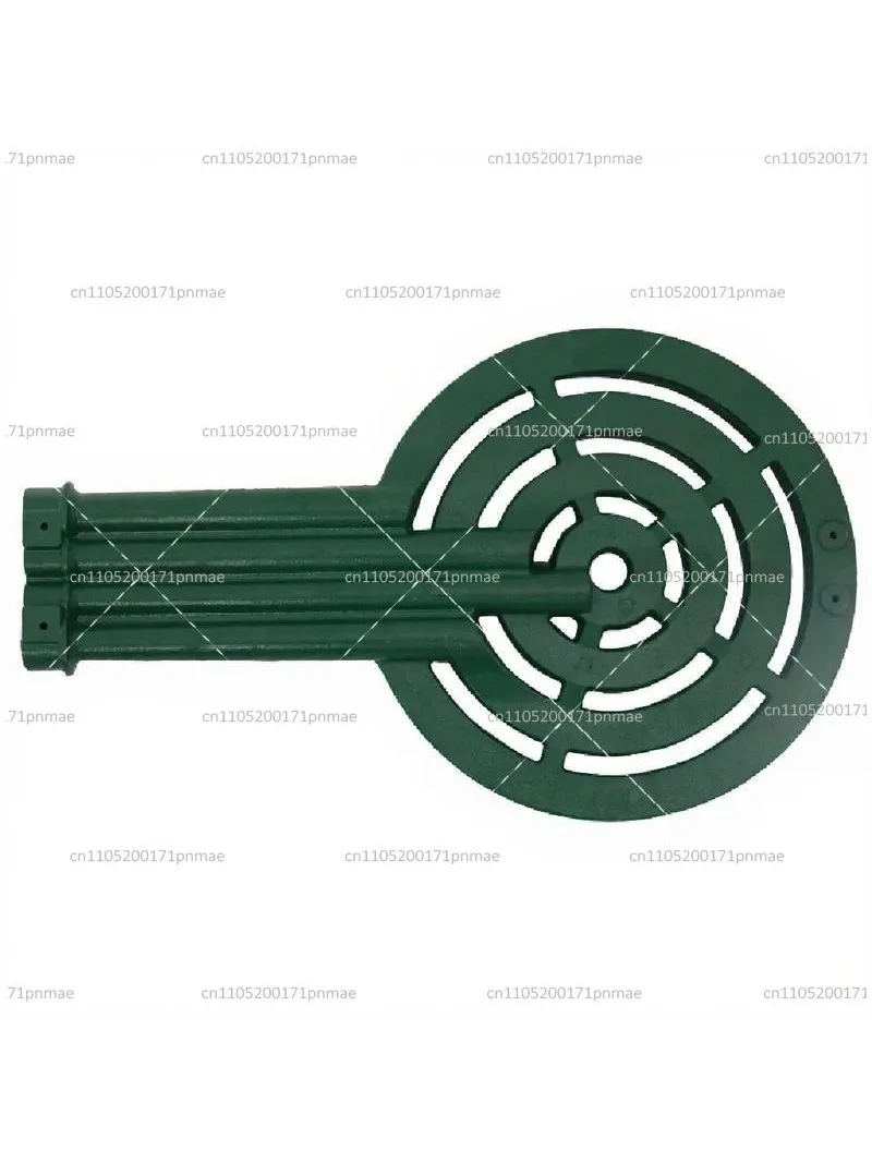 Cast Iron 4 Ring Gas Burner - High Power Outdoor Stove for Camping, Cooking & Commercial Use
